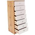 Komoda 4-YOU NEW YUK11 - bela/hrast, Moderno, umetna masa/leseni material (50/111,4/34,6cm) Komoda 4-YOU NEW YUK11 - bela/hrast, Moderno, umetna masa/leseni material (50/111,4/34,6cm)