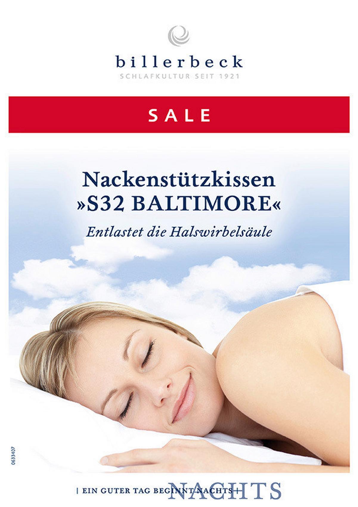 PODUSZKA POD KARK S32 BALTIMORE - Basics, tworzywo sztuczne/tkanina (40/80cm) - Billerbeck