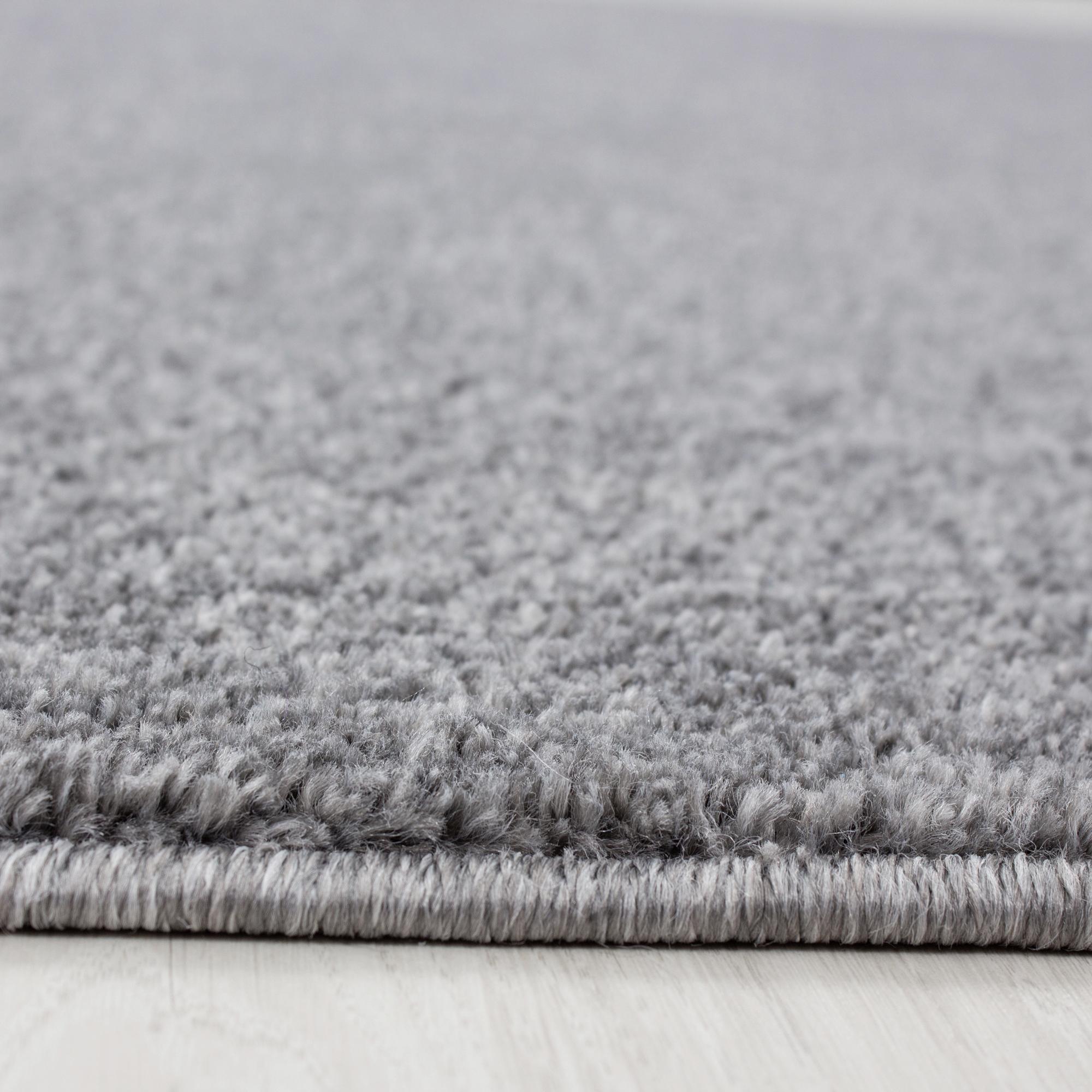 Shaggy Ata 700 Hellgrau ca. 80x250cm - Hellgrau, Design, Textil (80/250cm) - Novel