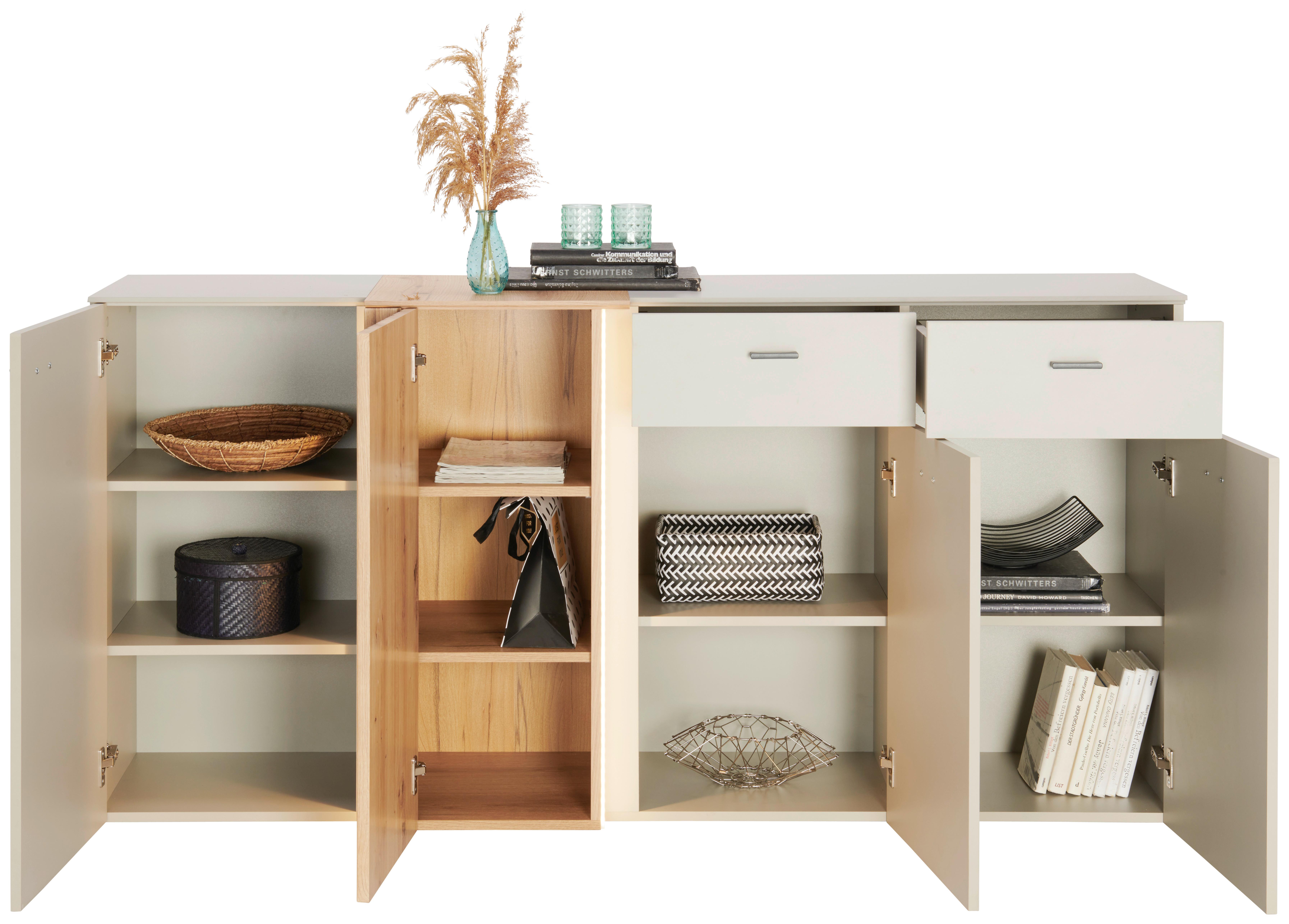 Comodă cu uși SANTANA - Modern, material pe bază de lemn (177,9/88/44,8cm) - Modern Living