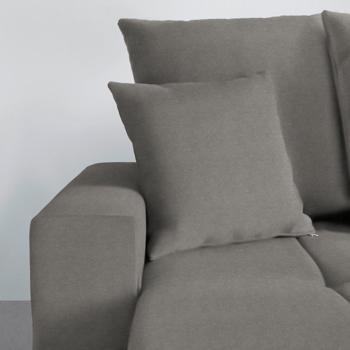 Ecksofa Alatri Dunkelgrau - Dunkelgrau/Schwarz, MODERN, Kunststoff/Textil (289/90/176cm) - Based