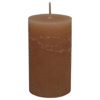 Stumpenkerze Lia in Sandfarben - Sandfarben, MODERN (6,8/12cm) - Premium Living