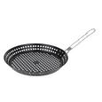 Grillpfanne Till in Schwarz - Silberfarben/Schwarz, Metall (24,5cm)