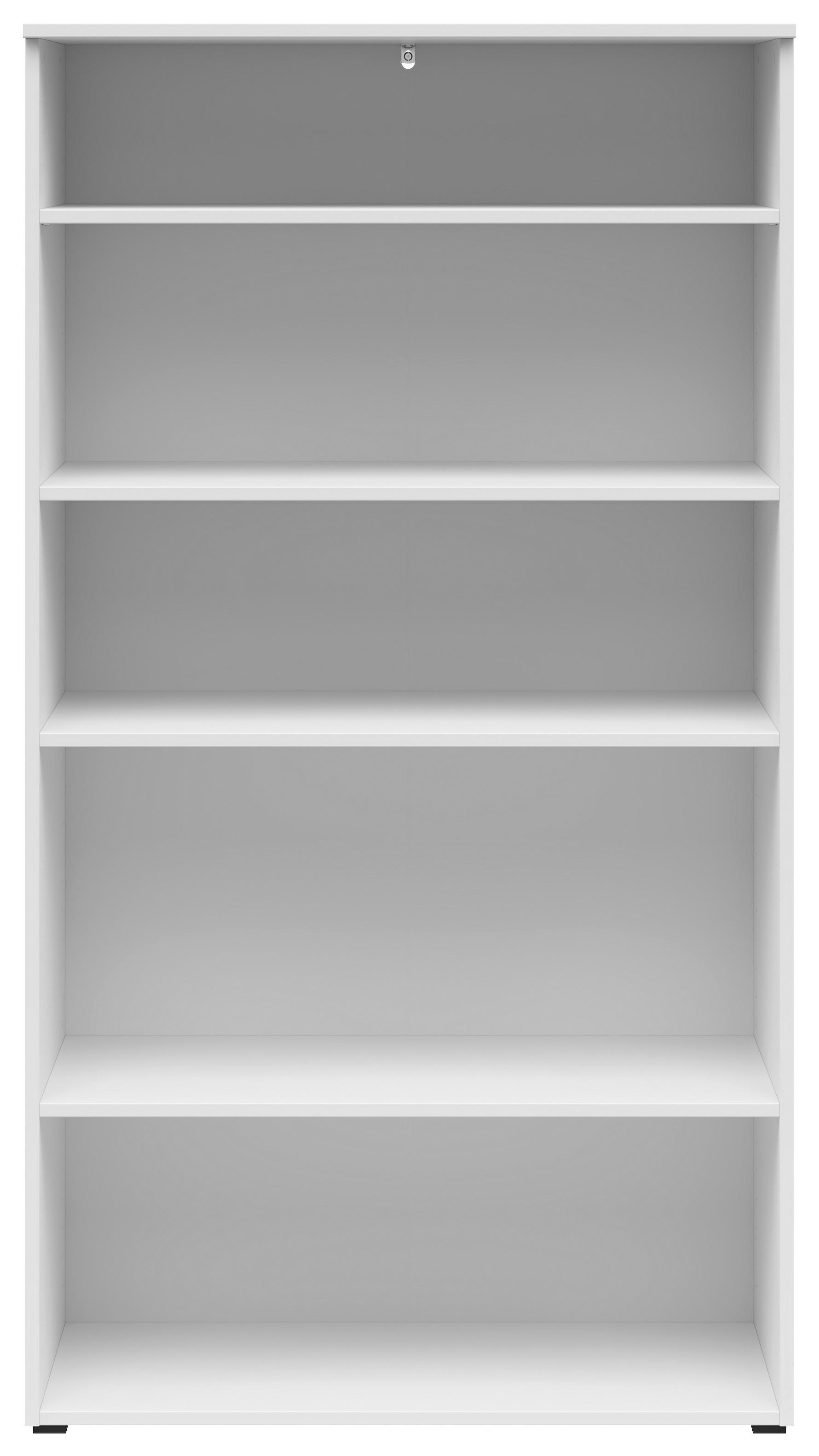 Etajeră MULTI - alb, Modern, material pe bază de lemn (80/147/40cm) - Modern Living