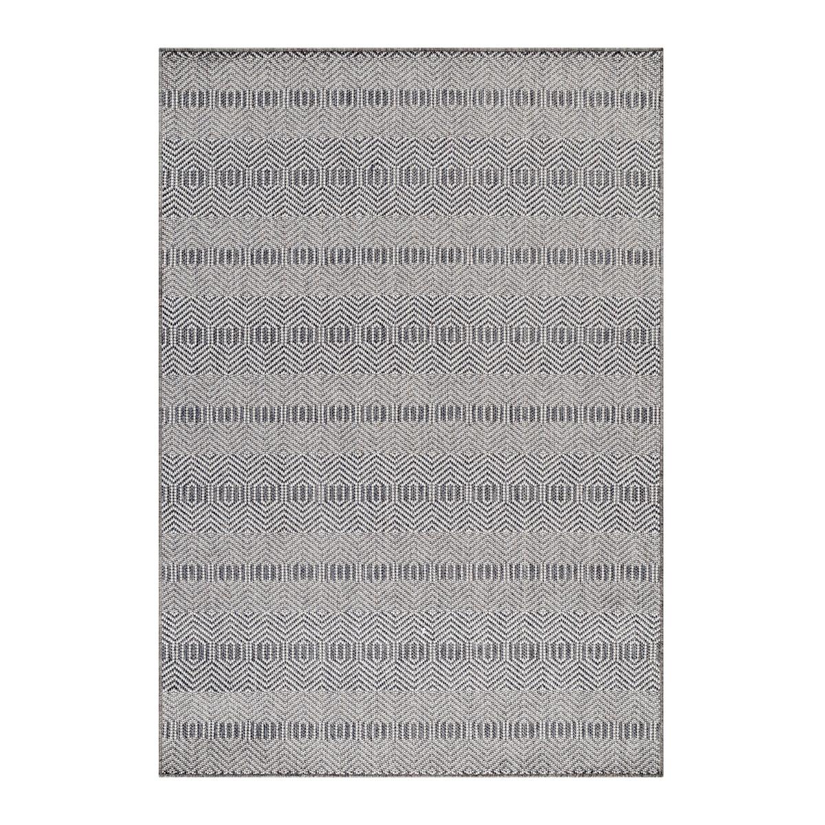 Flachwebeteppich Aruba Grau ca. 200x290cm - Grau, Design, Textil (200/290cm)
