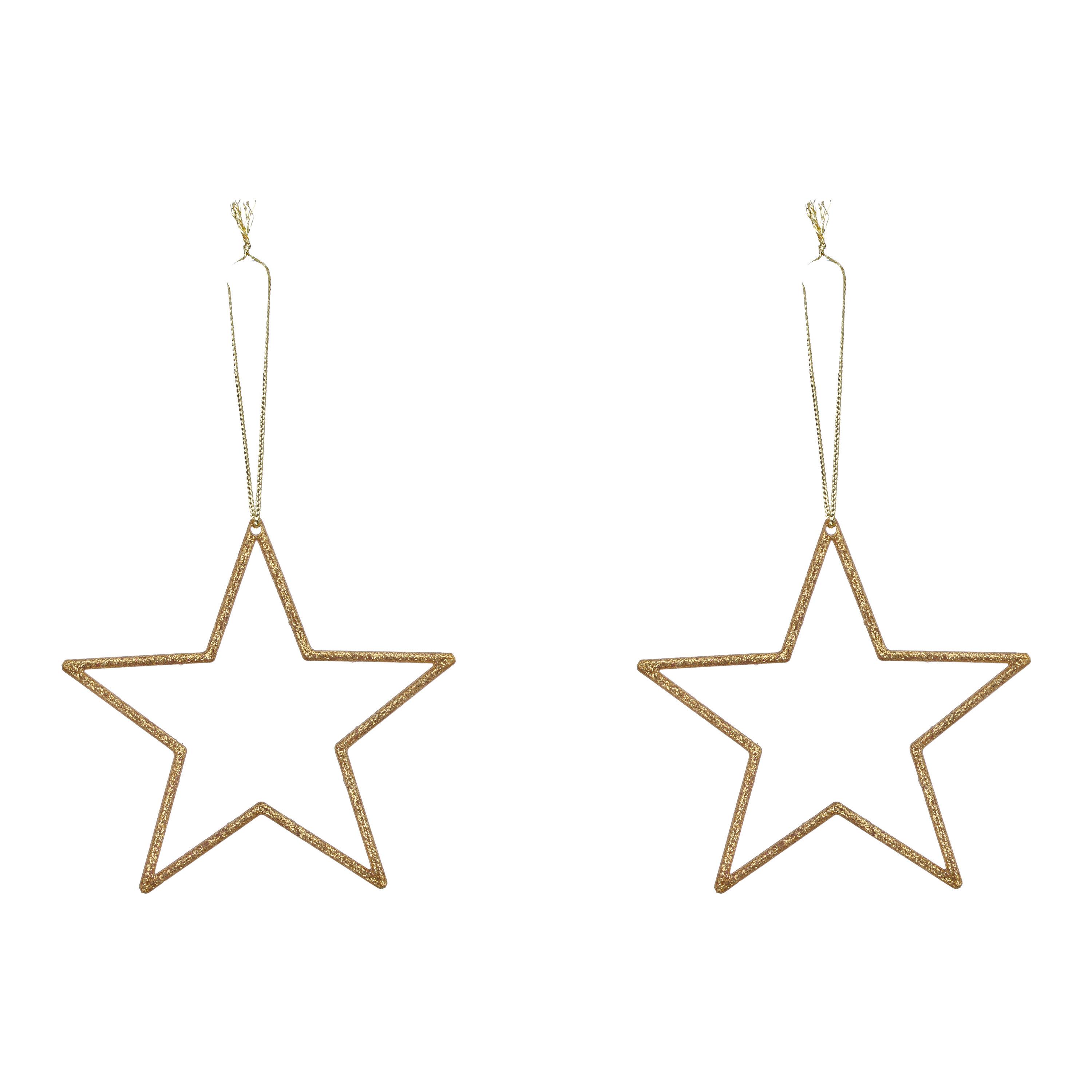 Dekohänger Stern I Goldfarben - Goldfarben, Basics, Kunststoff (12/12/0,5cm) - Mömax