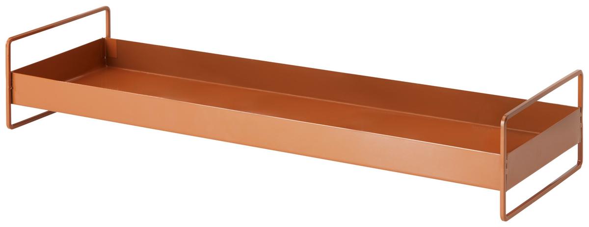Poslužavnik Dekorativni Wolga I -Paz- - smeđa, Basics, metal (50/8,5/16cm) - Modern Living