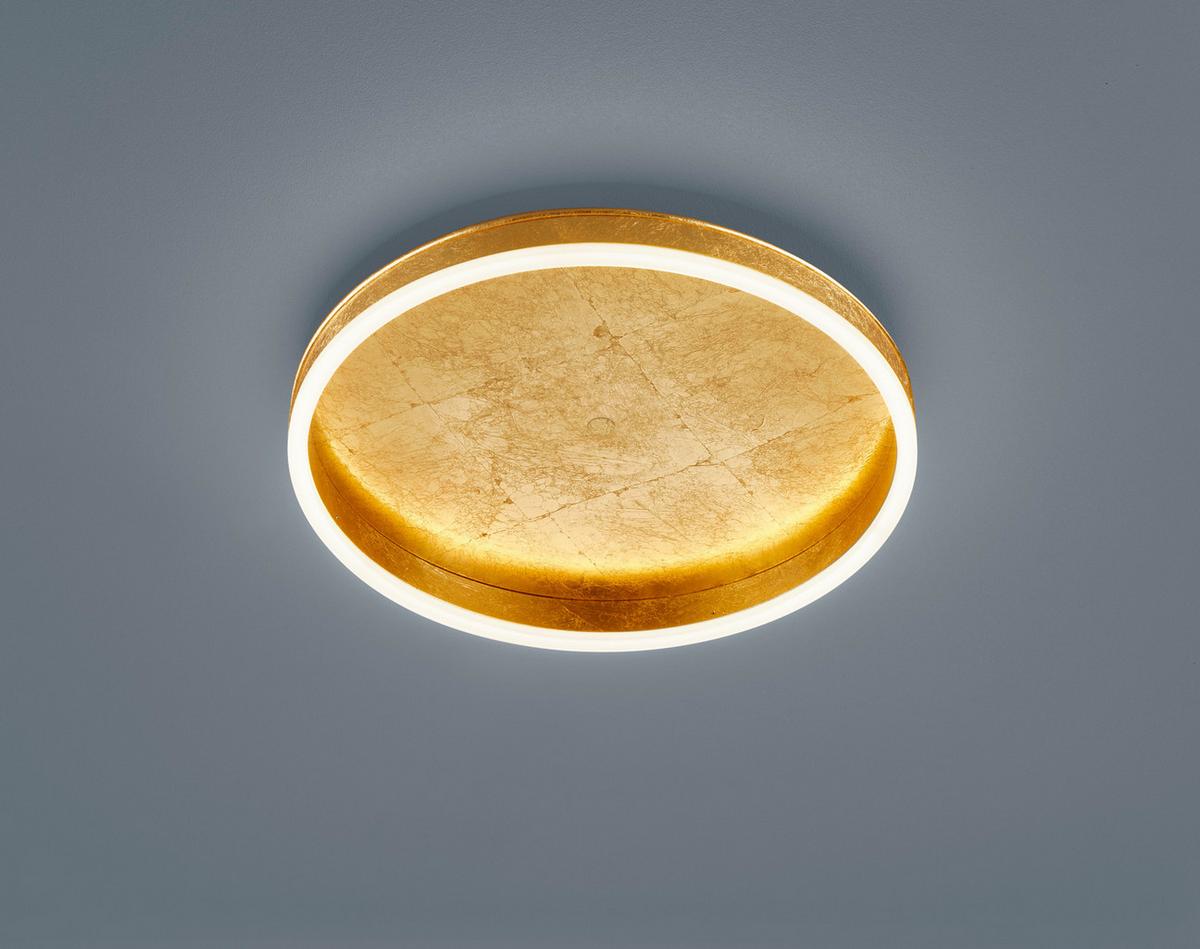 LAMPA SUFITOWA LED 15/1993.09 SONA - kolor złoty, Design, tworzywo sztuczne/metal (40/7cm) - Helestra