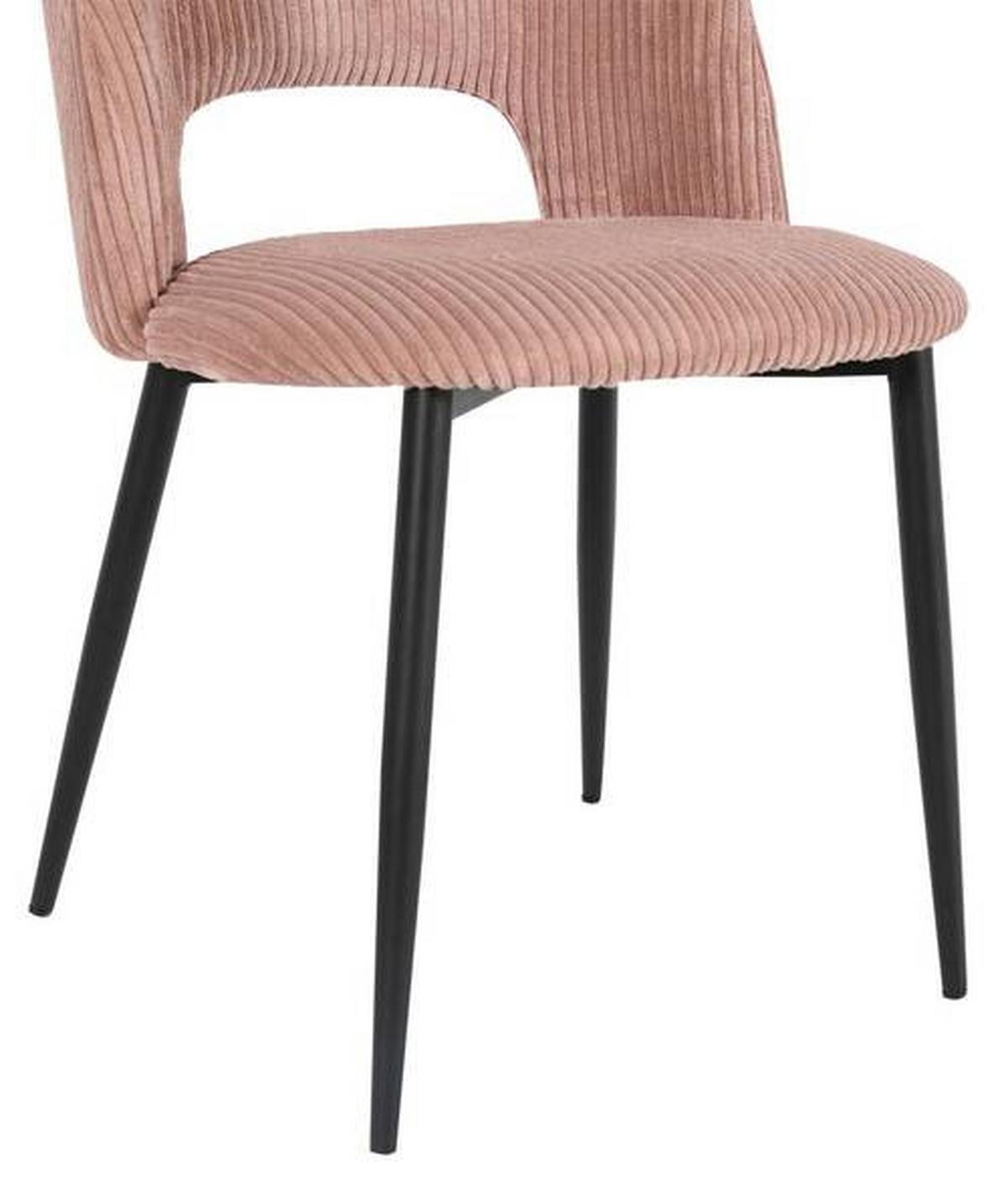 Scaun ZOE - roz/negru, Lifestyle, metal/textil (51/82/57cm) - Mömax