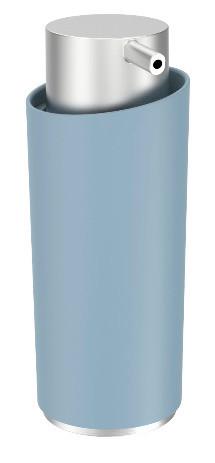 Seifenspender Chris in Blau - Blau, Modern, Kunststoff/Metall (7,6/15,9/6cm) - Premium Living