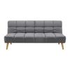 Schlafsofa Alva Dunkelgrau Webstoff - Dunkelgrau/Naturfarben, MODERN, Holz/Textil (185/80/88cm) - Bessagi Home