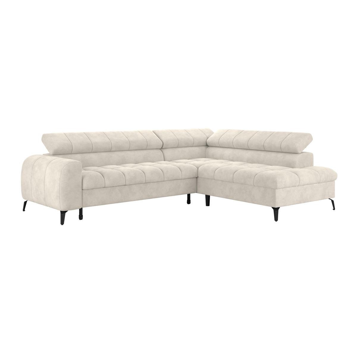 Kutna Garnitura Volf - crna/krem, Trend, tekstil/metal (261/203cm)