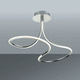 Led Svjetiljka Stropna Alessia - boje kroma, Lifestyle, metal/plastika (73,5/44cm) - Premium Living Led Svjetiljka Stropna Alessia - boje kroma, Lifestyle, metal/plastika (73,5/44cm) - Premium Living