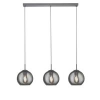 Függőlámpa 1033-3sm - krómszínű, Basics, üveg/fém (81/25/150cm)