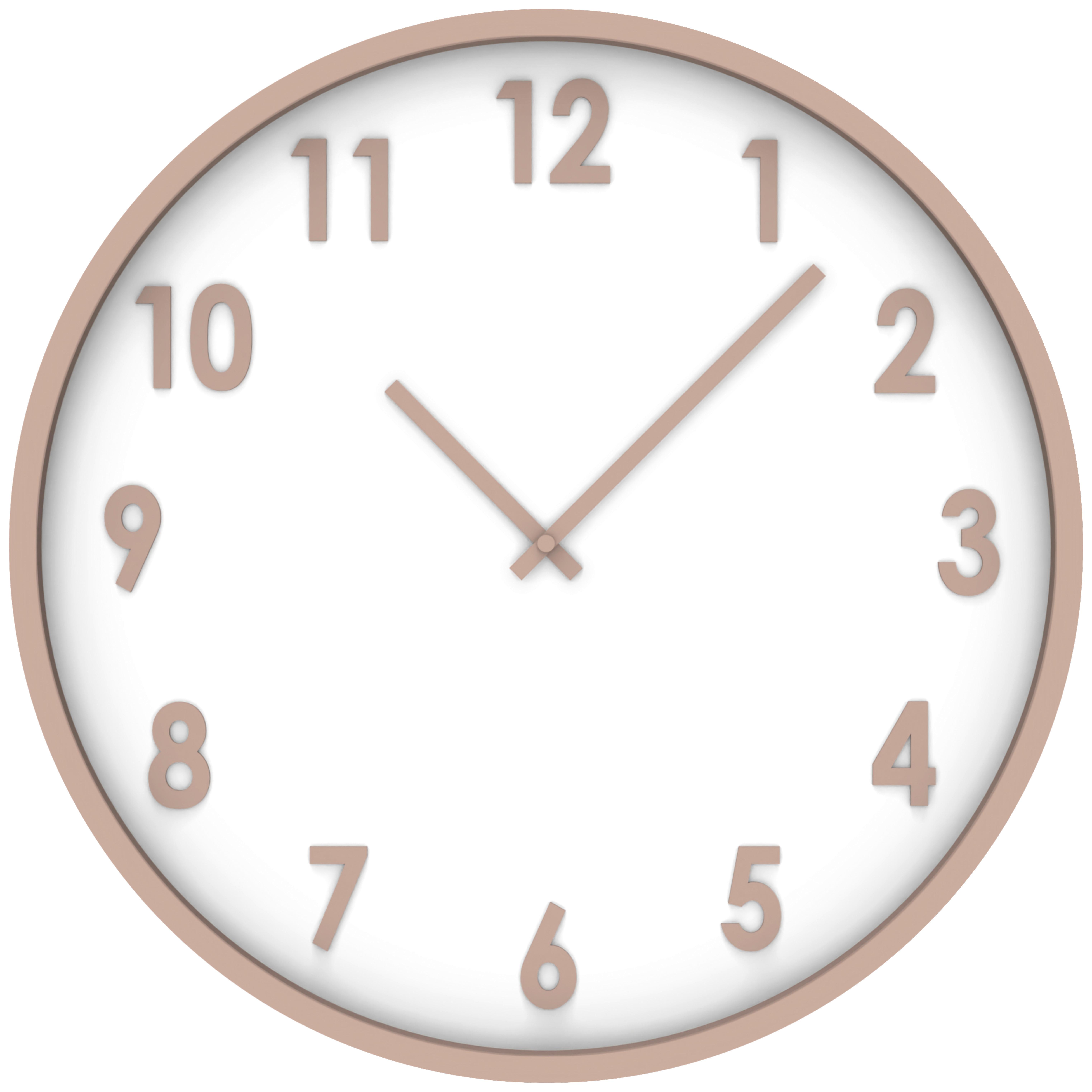 Wanduhr Kelly in Weiss Ø ca. 50,8cm - Weiss, Glas/Papier (50,8cm) - Premium Living