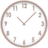 Ceas de perete Kelly D: cca. 50,8 cm - alb, plastic/sticlă (50,8cm) - Premium Living