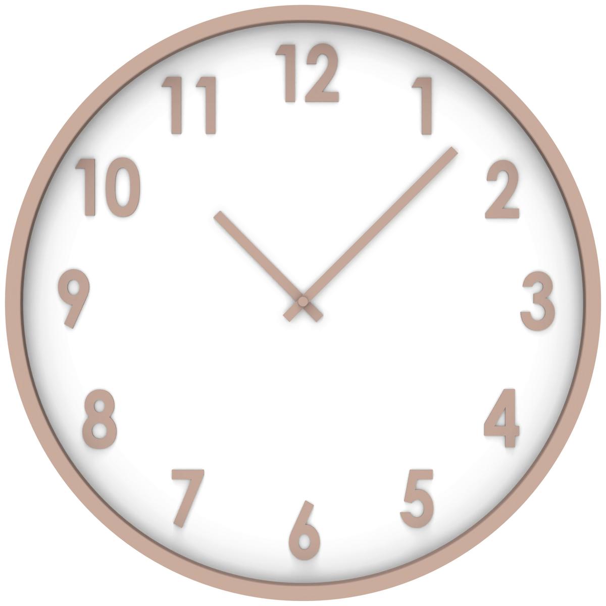 Ceas de perete Kelly D: cca. 50,8 cm - alb, plastic/sticlă (50,8cm) - Premium Living