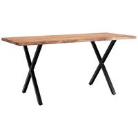Jedilna Miza Wl7.251 - črna/barve akacije, Moderno, kovina/les (120/60/76cm) - MID.YOU