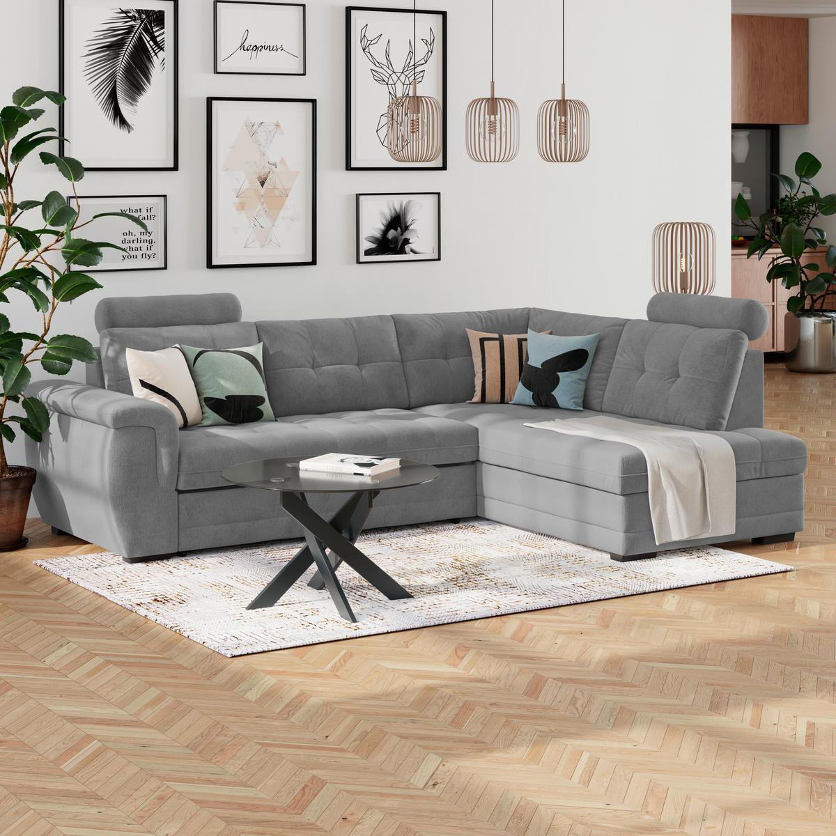 Coltar FALCO NEW - gri, Konventionell, textil (183/251cm) - Mömax