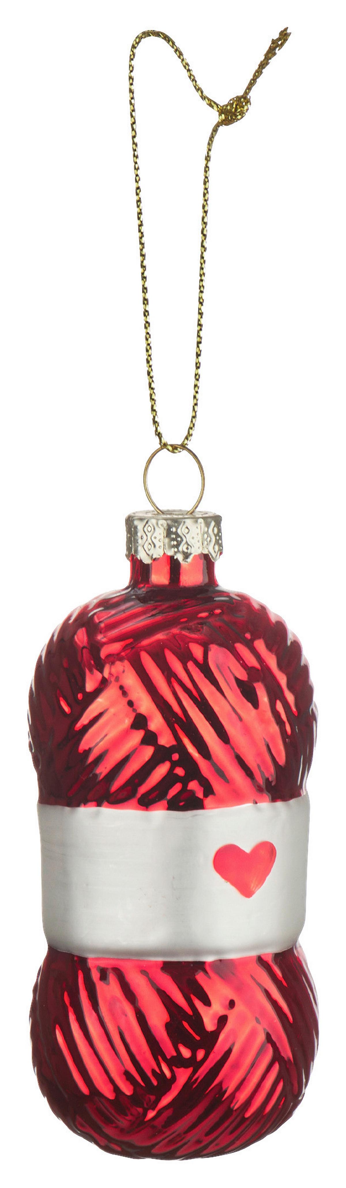 Christbaumanhänger Figures Rot - Rot, Glas (4,5/11cm) - Mömax