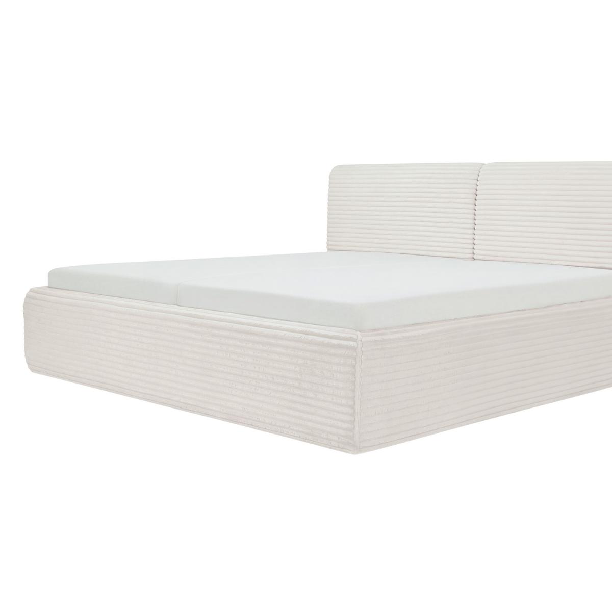 Polsterbett Tessin Creme ca. 160x200cm - Creme, KONVENTIONELL, Textil (160/200cm) - Premium Living