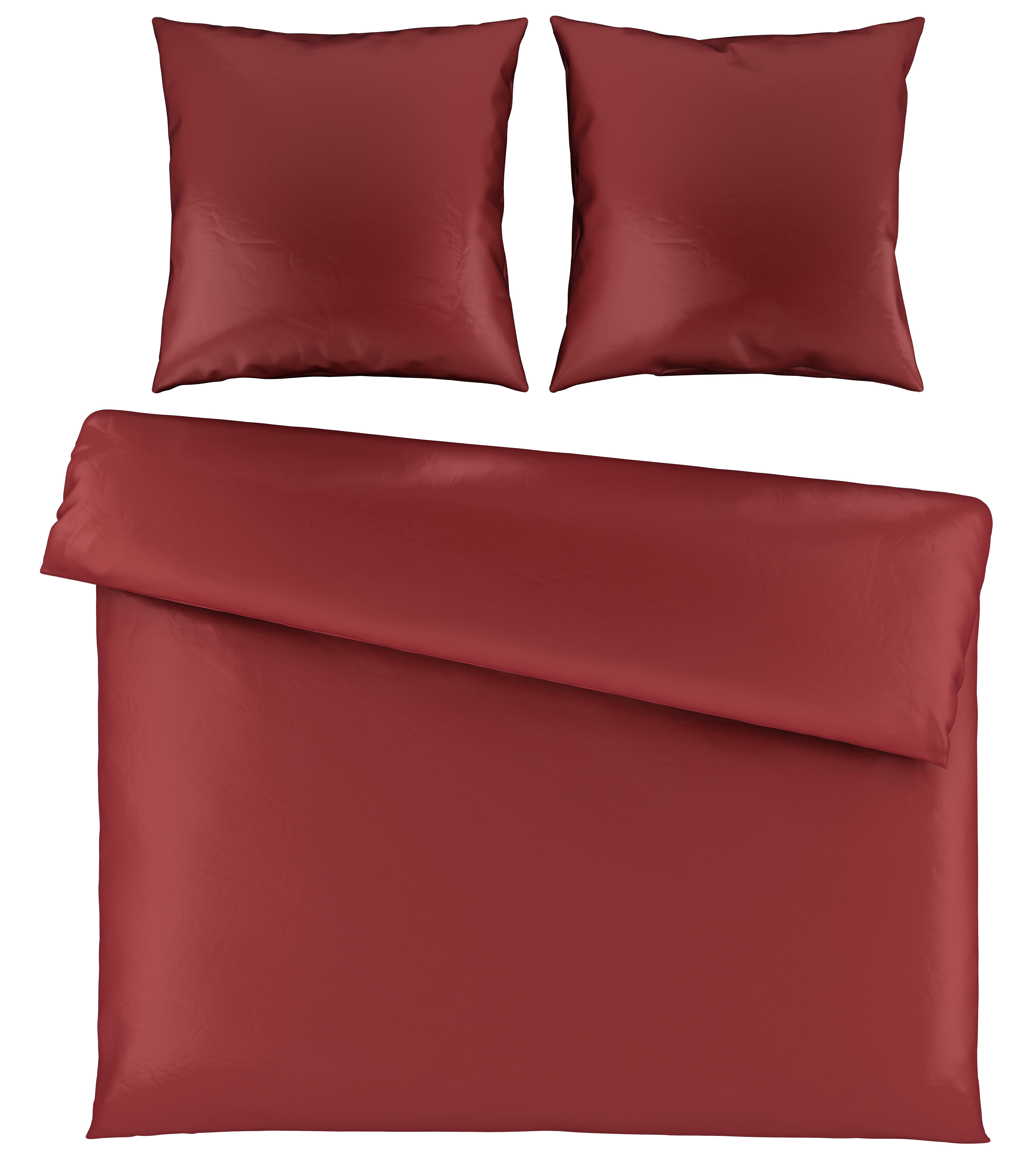 Bettwäsche Alex Uni XXL ca. 200x220cm - Terra cotta, MODERN, Textil (200/220cm) - Premium Living