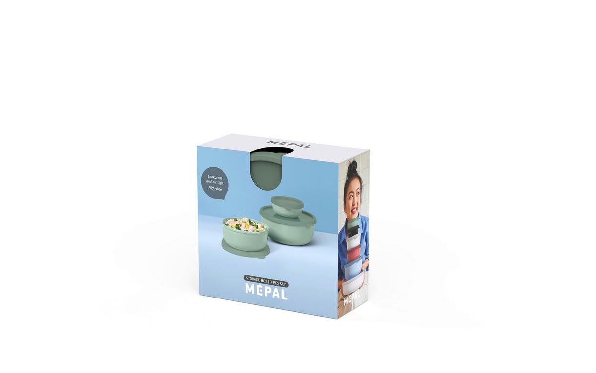 ZESTAW POJEMNIKÓW KUCHENNYCH 106298041100 - czarny, Konventionell, tworzywo sztuczne (19,6/19,4/8,3cm) - Mepal