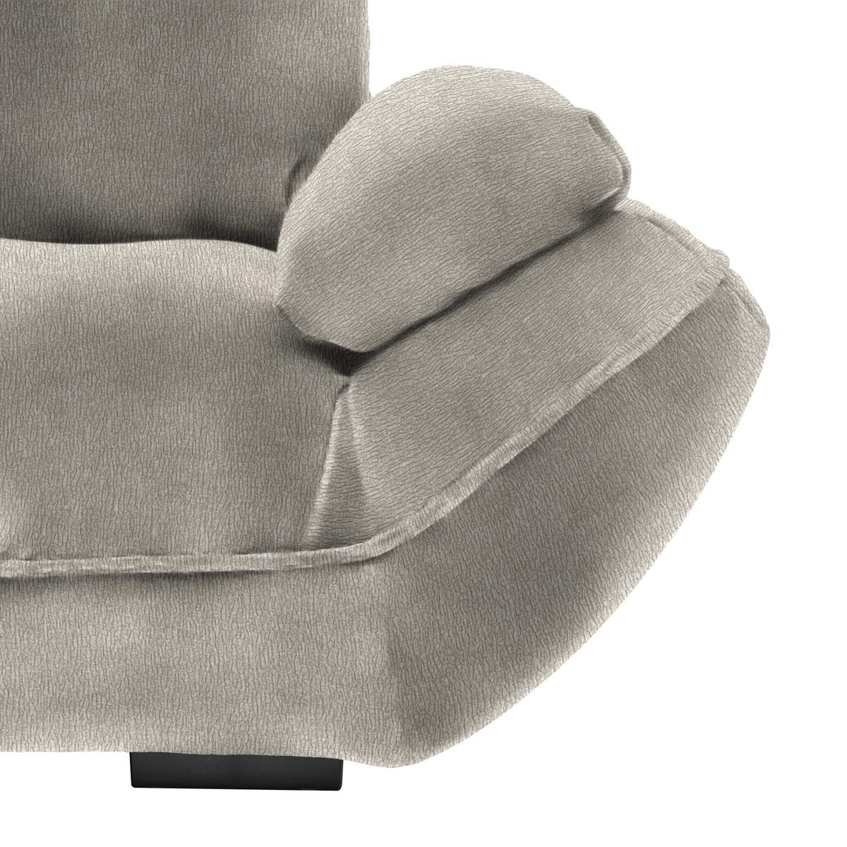 Wohnlandschaft Vivo Grau - Schwarz/Grau, MODERN, Kunststoff/Textil (179/63/317cm) - Premium Living