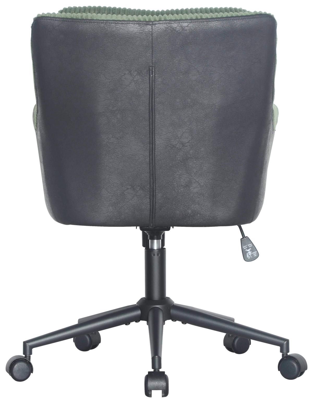 Uredska Stolica Nicole - zelena/crna, Moderno, drvo/metal (57/83-91/62cm) - Mömax