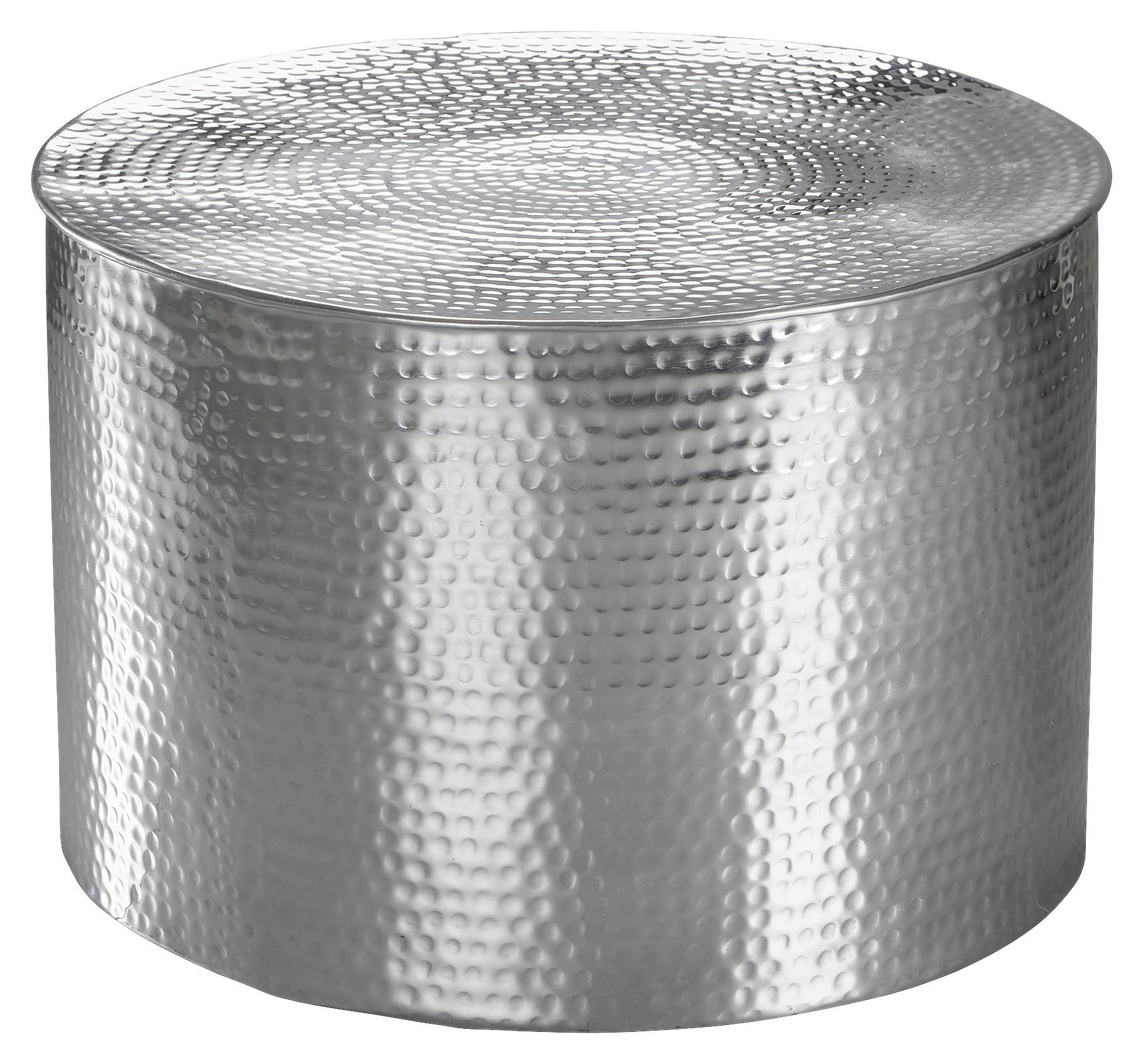 Couchtisch Rahi in Silber Rund - Silberfarben, LIFESTYLE, Metall (61/61/40,5cm) - MID.YOU