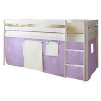 Pograd Malte, 90x200, Bor, Masivno, Lila - lila/bela, Natur, les (90/200cm) - MID.YOU