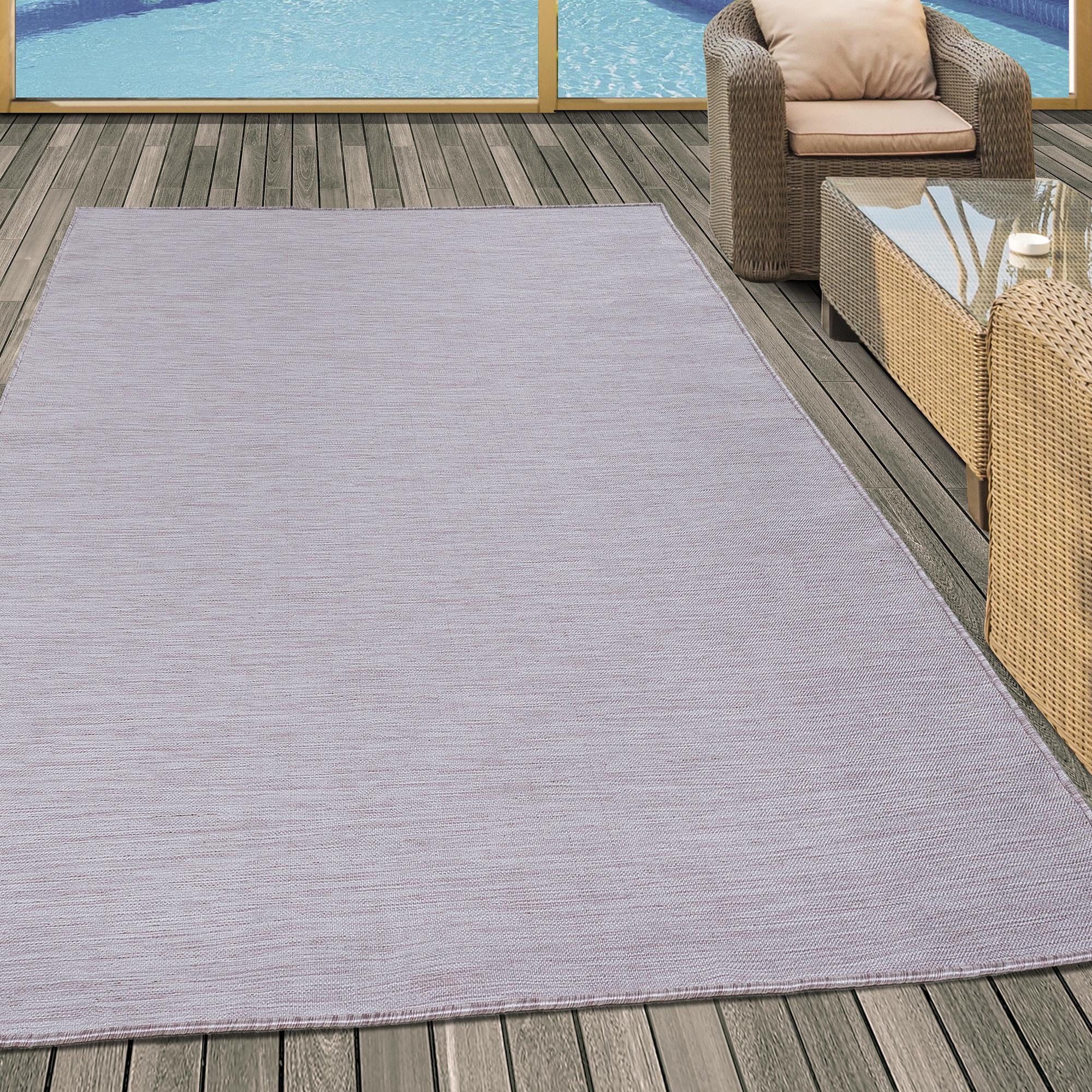 Flachwebeteppich Mambo Pink ca. 120x170cm - Pink, KONVENTIONELL, Textil (120/170cm)