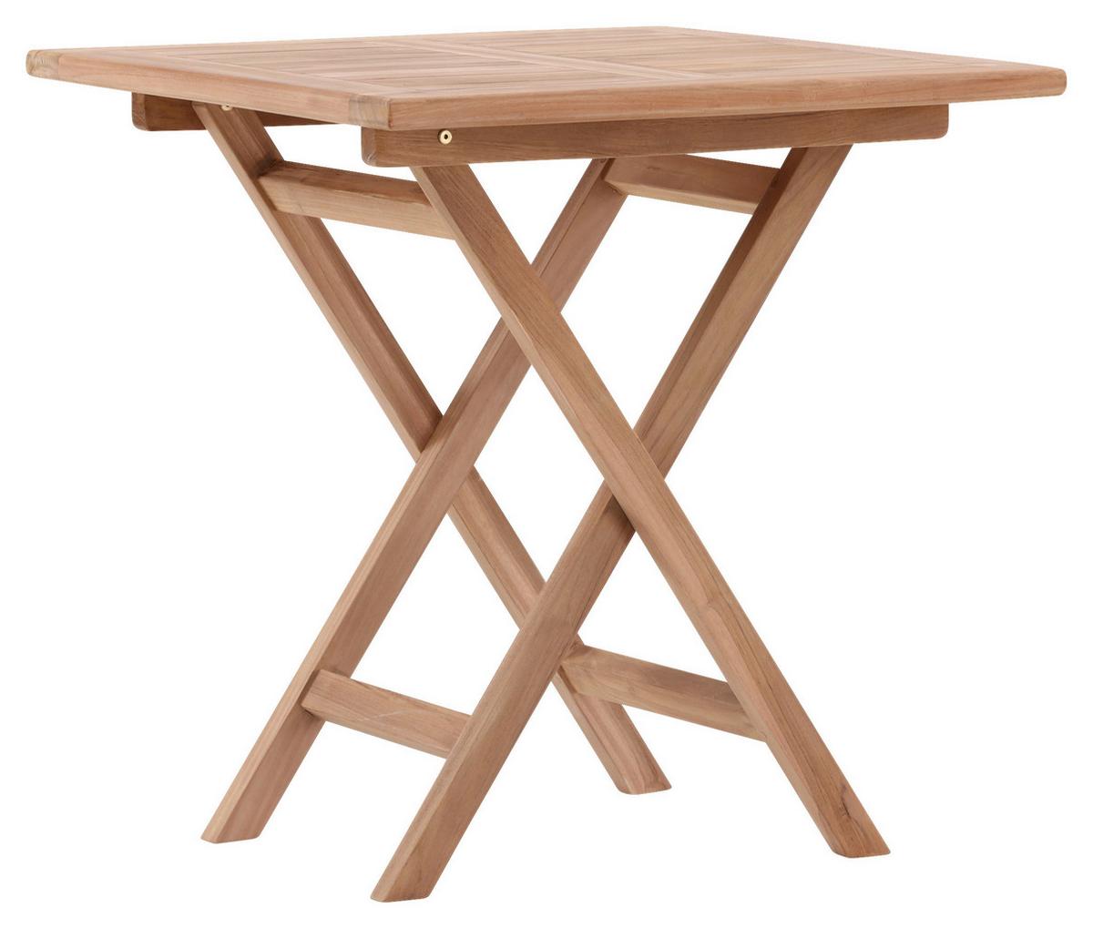 GARTENTISCH KENYA - Teakfarben, KONVENTIONELL, Holz (70/70/75cm) - Gardenson
