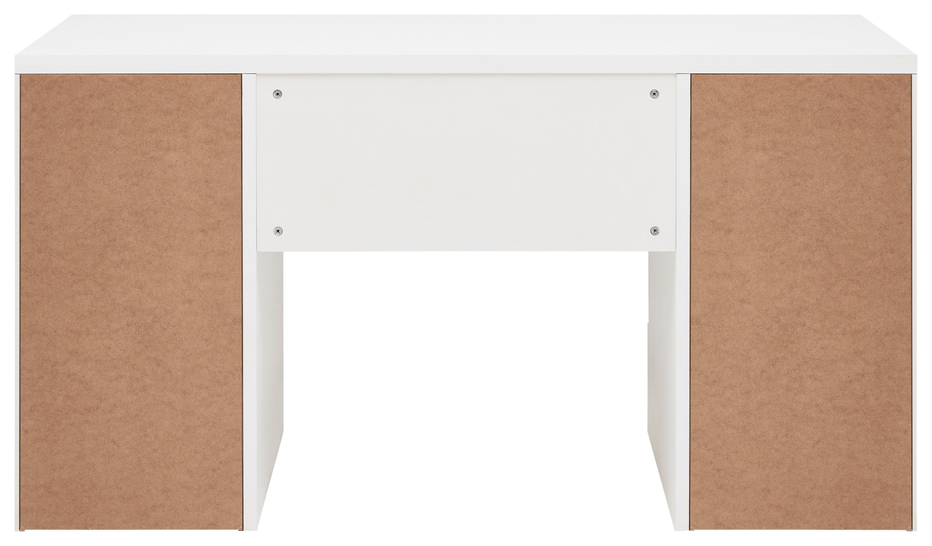 SKRIVBORD CARLOS WEISS - vit, Modern, trämaterial (146/78/60cm) - Mömax