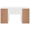SKRIVBORD CARLOS WEISS - vit, Modern, trämaterial (146/78/60cm) - Mömax