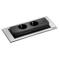 Steckdosenelement 417515 - Edelstahlfarben (10,5/22,5cm) - Vogt
