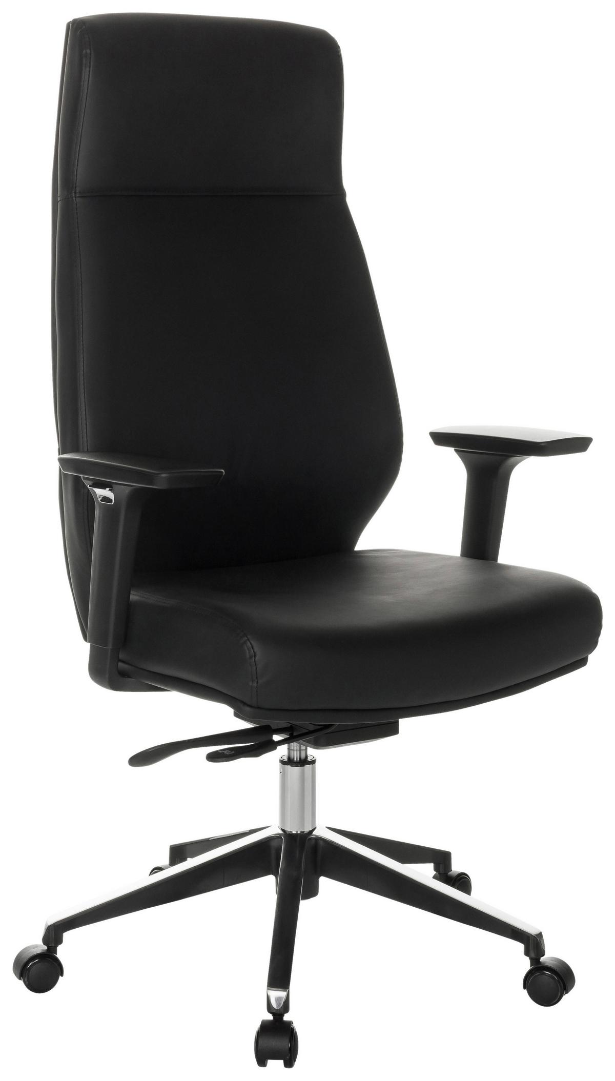 Chefsessel Vitoro ECO Schwarz - Schwarz, Basics, Leder/Kunststoff (68/123-130/68cm) - MID.YOU