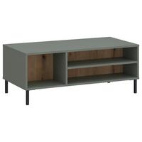 Măsuță de cafea POZZI - culoare lemn stejar/negru, Trend, metal/material pe bază de lemn (100/41,2/60cm) - Modern Living