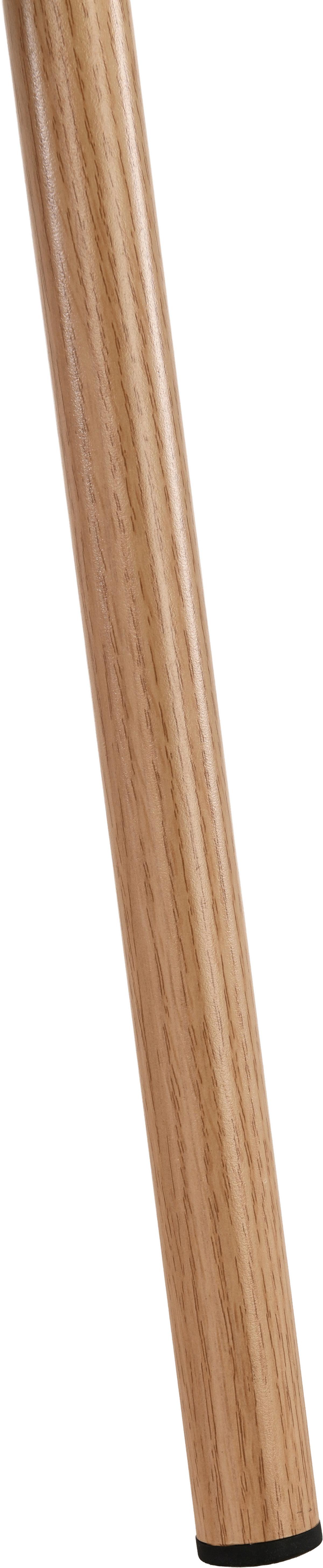 Armlehnstuhl Silke Eichefarben/Beige - Eichefarben/Beige, MODERN, Holz/Textil (57/78/60cm) - Mömax