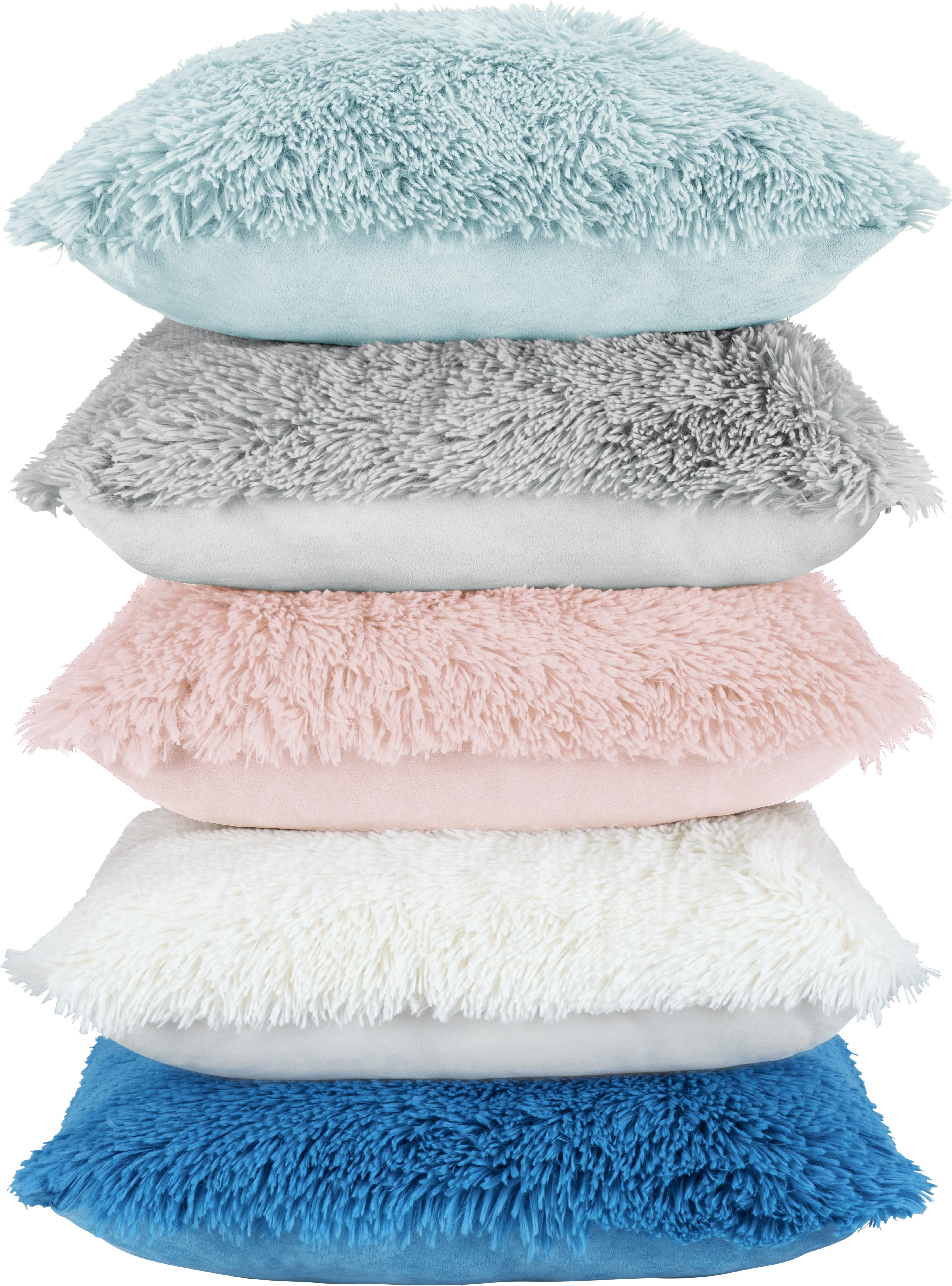 Zierkissen Fluffy Rosa ca. 45x45cm - Rosa, Textil (45/45cm) - Modern Living