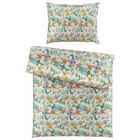 Posteljina Kamia Allover 140x200/60x80 Cm - ružičasta/tirkizna, Romantično / ladanjski, tekstil (140/200cm) - Mömax