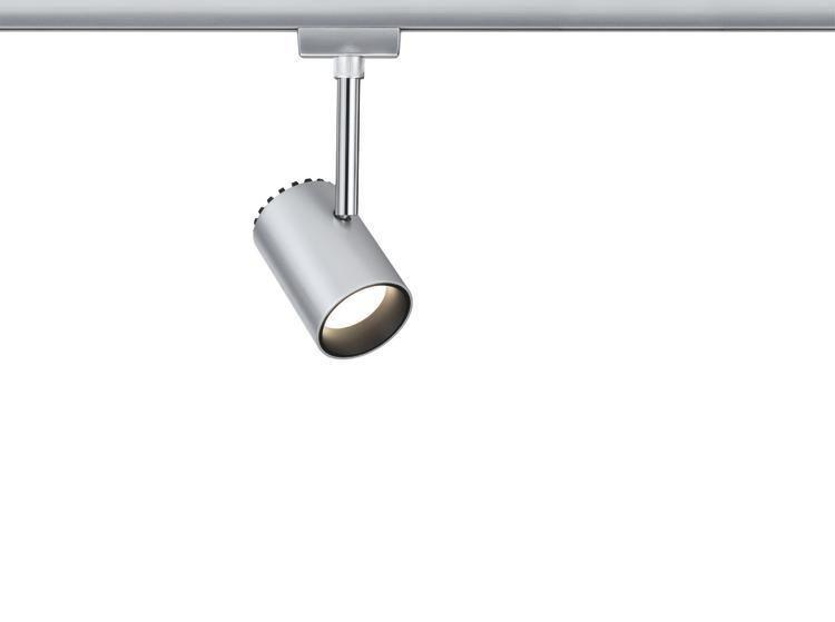 Schienensystem-Strahler Spot Shine max. in Chromfarben 5 W - Chromfarben, Design, Metall (5,9/18/9cm) - Paulmann