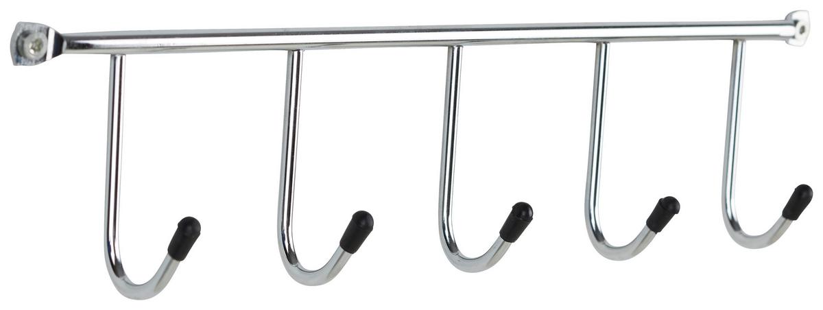 Hakenleiste Chromfarben - Chromfarben, Metall (34/6/3cm)