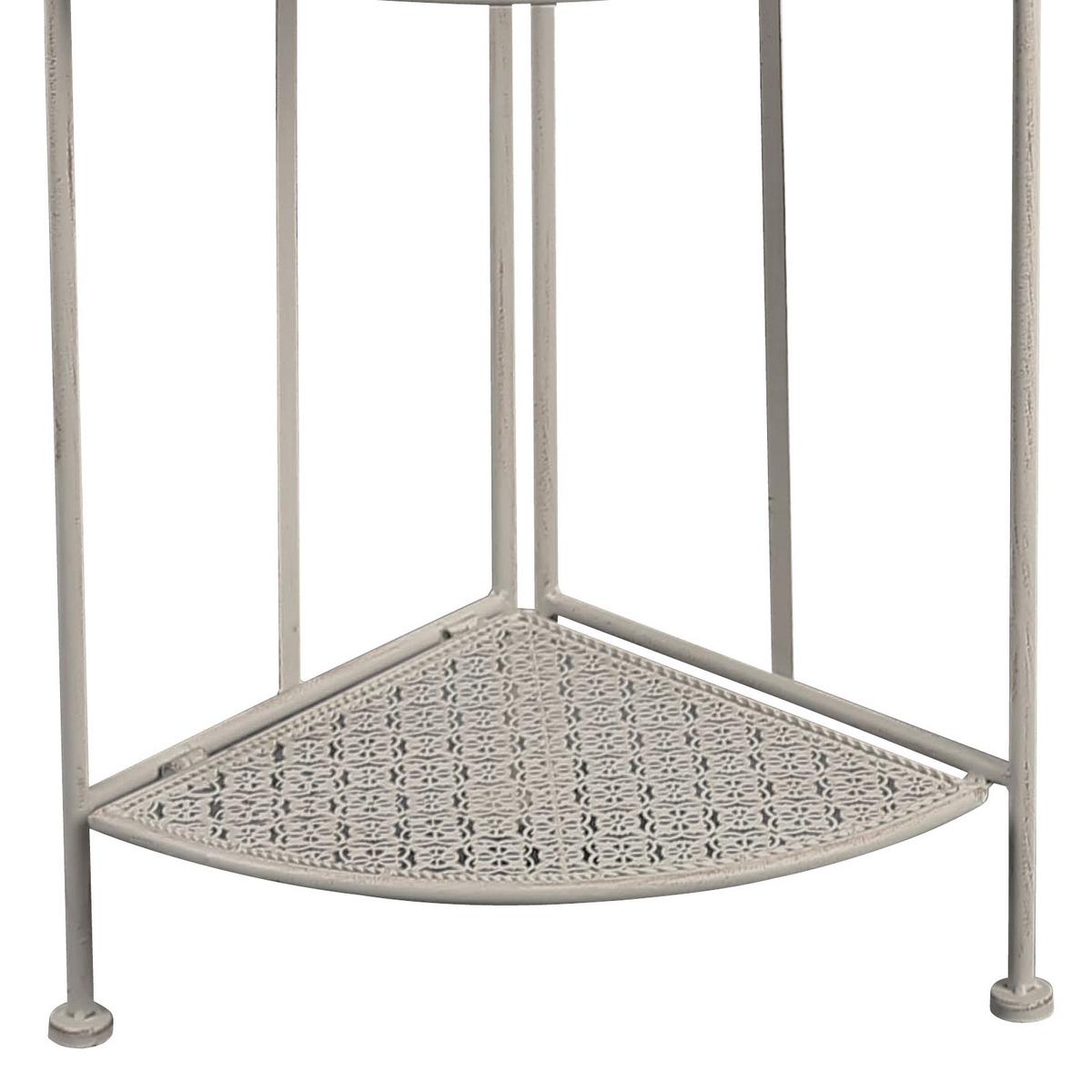Regal Nadim 2, Bela - bela, Moderno, kovina (34/120/47cm)
