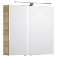 SZAFKA Z LUSTREM SERIE 6005 SPRINT - kolor dębowy/kolor chromowy, Konventionell, materiał drewnopochodny/metal (75/70,3/17cm) - Pelipal