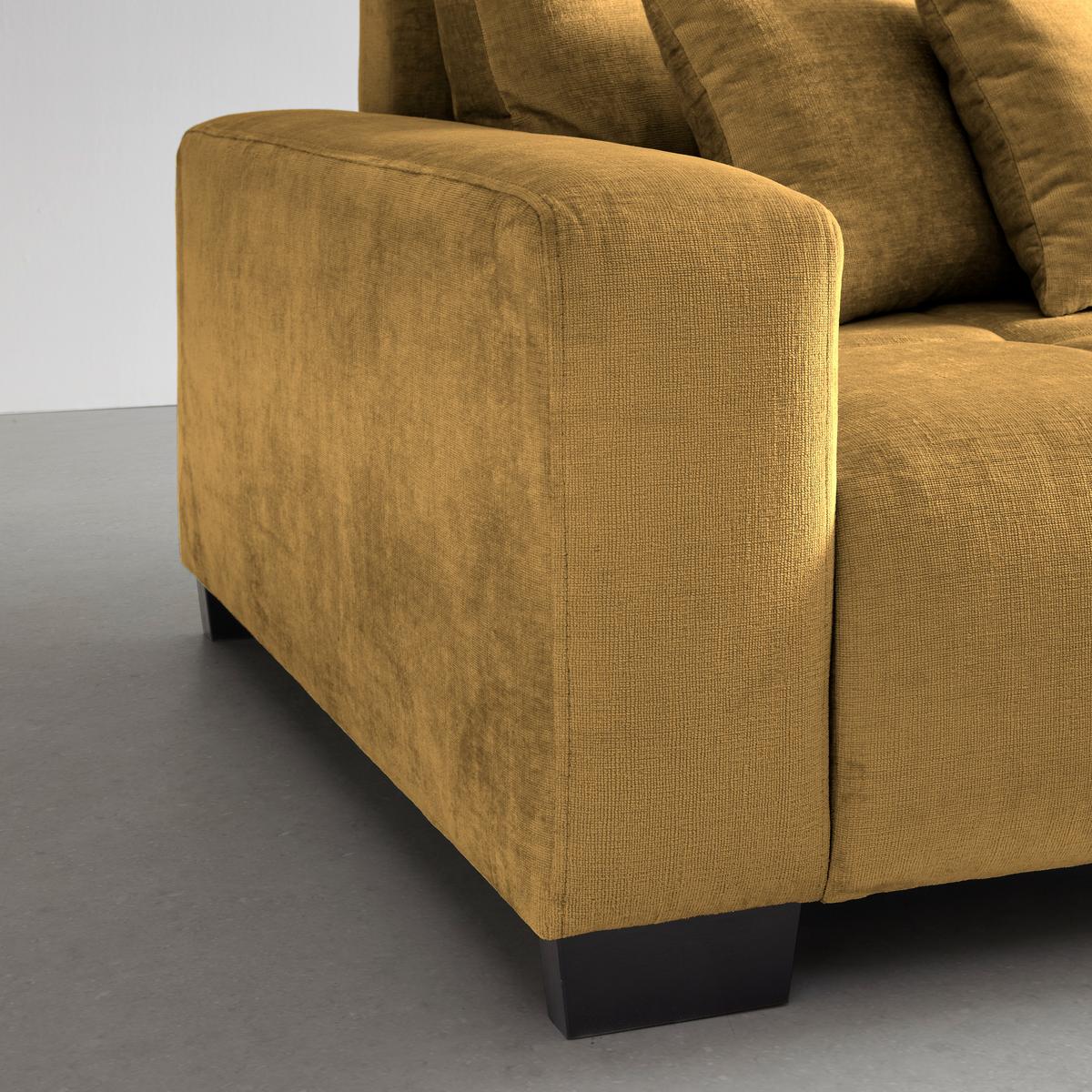 Bigsofa Matteo Honigfarben - Schwarz/Honig, MODERN, Holz (246l) - Based