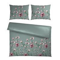 Bettwäsche Wiese XXL Grün ca. 200x220cm - Grau, KONVENTIONELL, Textil (200/220cm) - Mömax