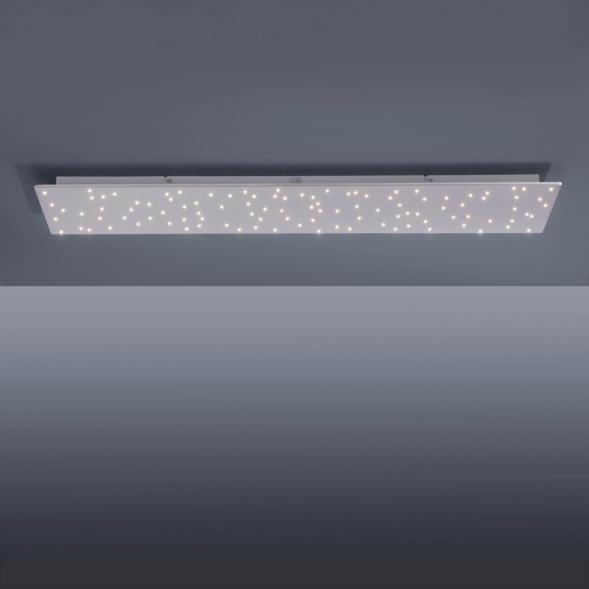 Deckenleuchte Sparkle max. 19 Watt - Silberfarben, Design, Metall (100/25/4cm)