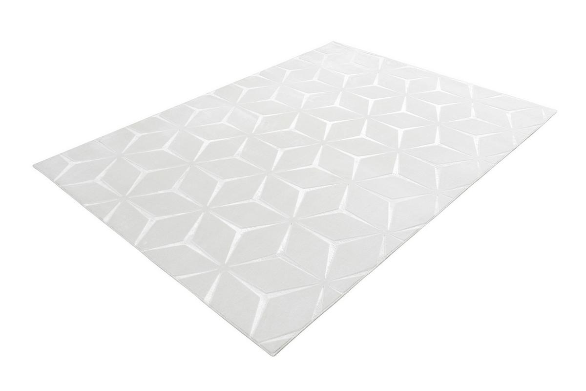 Flachwebeteppich Calma 225 Weiss 200 X 290 Cm - Weiss, Basics, Textil (200/290cm) - Kayoom