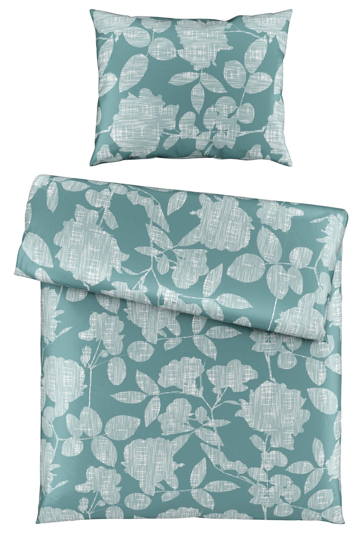 Bettwäsche Thea ca. 210x160cm - Blau, Konventionell, Textil (160/210cm) - Premium Living